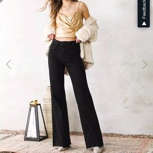 NWOT high rise wide leg jean